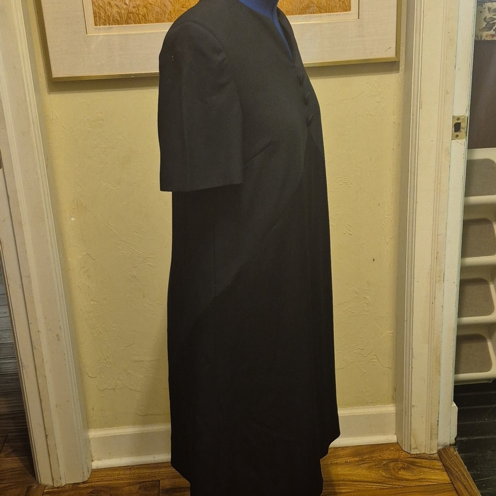 Carolina Herrera StudioSaks Fifth Avenue Black Dress.Sz 12.Vintage 90s.(#1936) - Picture 2 of 14